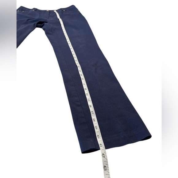 J. McLaughlin Navy Blue Trousers with Gold Accents - Picture 8 of 11